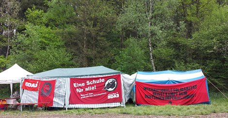 Süddeutsches Pfingstcamp der SDAJ. Foto: DKP-Betriebsaktiv München