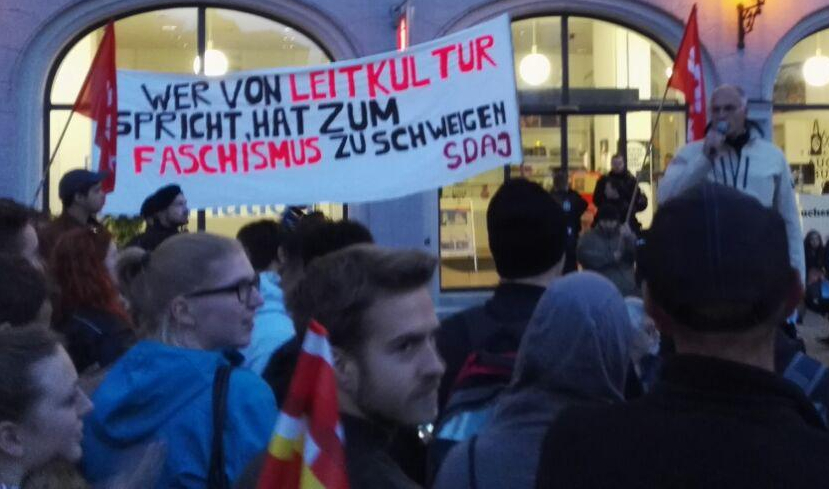 Protest gegen Pegida in Augsburg
